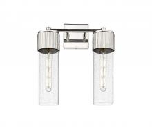  428-2W-PN-G428-12SDY - Bolivar - 2 Light - 14 inch - Polished Nickel - Bath Vanity Light