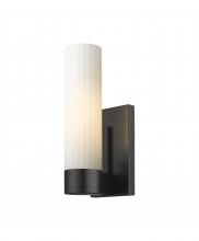  429-1W-BK-G429-11WH - Empire - 1 Light - 5 inch - Matte Black - Sconce