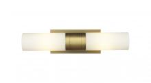  429-2WL-BB-G429-8WH - Empire - 2 Light - 5 inch - Brushed Brass - Bath Vanity Light