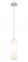  434-1P-SN-G434-12WH - Crown Point - 1 Light - 5 inch - Satin Nickel - Pendant