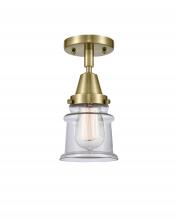  447-1C-AB-G182S - Canton - 1 Light - 6 inch - Antique Brass - Flush Mount