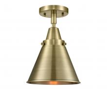  447-1C-AB-M13-AB - Appalachian - 1 Light - 8 inch - Antique Brass - Flush Mount