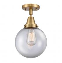  447-1C-BB-G202-8 - Beacon - 1 Light - 8 inch - Brushed Brass - Flush Mount