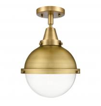  447-1C-BB-HFS-82-BB - Hampden - 1 Light - 9 inch - Brushed Brass - Flush Mount