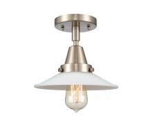  447-1C-SN-G1 - Halophane - 1 Light - 9 inch - Brushed Satin Nickel - Flush Mount