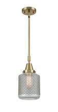  447-1S-AB-G262 - Stanton - 1 Light - 6 inch - Antique Brass - Mini Pendant