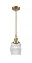  447-1S-AB-G302 - Colton - 1 Light - 6 inch - Antique Brass - Mini Pendant