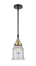  447-1S-BAB-G184 - Canton - 1 Light - 7 inch - Black Antique Brass - Mini Pendant