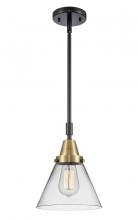  447-1S-BAB-G42 - Cone - 1 Light - 8 inch - Black Antique Brass - Mini Pendant