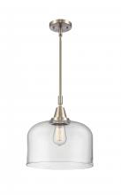  447-1S-SN-G72-L - Bell - 1 Light - 12 inch - Brushed Satin Nickel - Mini Pendant