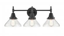  447-3W-BK-SDY-LED - Caden - 3 Light - 26 inch - Matte Black - Bath Vanity Light