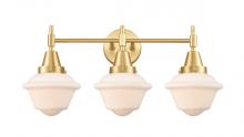  447-3W-SG-G531 - Oxford - 3 Light - 26 inch - Satin Gold - Bath Vanity Light