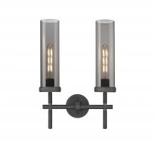  471-2W-WZ-G471-12SM - Lincoln - 2 Light - 14 inch - Weathered Zinc - Bath Vanity Light