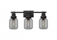  472-3W-TBK-G472-6SM - Somers - 3 Light - 24 inch - Textured Black - Bath Vanity Light