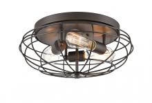  510-3C-OB-LED - Providence - 3 Light - 15 inch - Oil Rubbed Bronze - Flush Mount