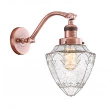  515-1W-AC-G664-7 - Bullet - 1 Light - 7 inch - Antique Copper - Sconce