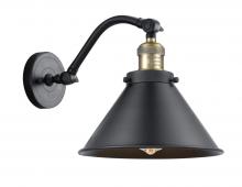  515-1W-BAB-M10-BK - Briarcliff - 1 Light - 10 inch - Black Antique Brass - Sconce