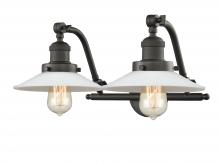  515-2W-OB-G1 - Halophane - 2 Light - 18 inch - Oil Rubbed Bronze - Bath Vanity Light