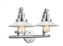  515-2W-PC-G1 - Halophane - 2 Light - 18 inch - Polished Chrome - Bath Vanity Light