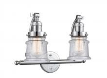  515-2W-PC-G184S - Canton - 2 Light - 18 inch - Polished Chrome - Bath Vanity Light