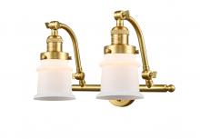  515-2W-SG-G181S - Canton - 2 Light - 18 inch - Satin Gold - Bath Vanity Light