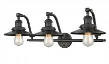  515-3W-OB-M5 - Railroad - 3 Light - 28 inch - Oil Rubbed Bronze - Bath Vanity Light