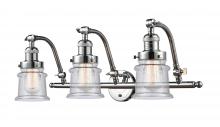  515-3W-PC-G184S - Canton - 3 Light - 28 inch - Polished Chrome - Bath Vanity Light