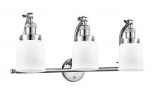  515-3W-PC-G51 - Bell - 3 Light - 28 inch - Polished Chrome - Bath Vanity Light