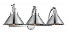  515-3W-PC-M10-PC-LED - Briarcliff - 3 Light - 28 inch - Polished Chrome - Bath Vanity Light