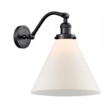  515-1W-BK-G41-L - Cone - 1 Light - 12 inch - Matte Black - Sconce