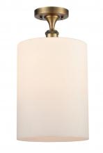  516-1C-BB-G111-L - Cobbleskill - 1 Light - 9 inch - Brushed Brass - Semi-Flush Mount