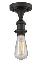  516-1C-OB - Bare Bulb - 1 Light - 5 inch - Oil Rubbed Bronze - Semi-Flush Mount