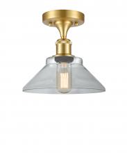  516-1C-SG-G132 - Orwell - 1 Light - 8 inch - Satin Gold - Semi-Flush Mount