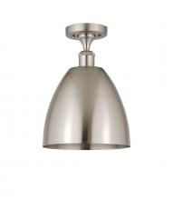  516-1C-SN-MBD-9-SN - Bristol - 1 Light - 9 inch - Brushed Satin Nickel - Semi-Flush Mount