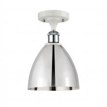  516-1C-WPC-MBD-75-PC - Bristol - 1 Light - 8 inch - White Polished Chrome - Semi-Flush Mount