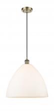  516-1P-AB-GBD-161 - Bristol - 1 Light - 16 inch - Antique Brass - Cord hung - Pendant