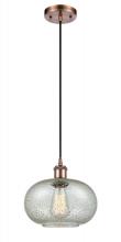  516-1P-AC-G249 - Gorham - 1 Light - 10 inch - Antique Copper - Cord hung - Mini Pendant