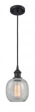  516-1P-BK-G105 - Belfast - 1 Light - 6 inch - Matte Black - Cord hung - Mini Pendant