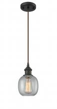  516-1P-OB-G104 - Belfast - 1 Light - 6 inch - Oil Rubbed Bronze - Cord hung - Mini Pendant