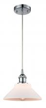  516-1P-PC-G131 - Orwell - 1 Light - 8 inch - Polished Chrome - Cord hung - Mini Pendant