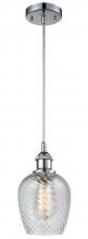  516-1P-PC-G292 - Salina - 1 Light - 6 inch - Polished Chrome - Cord hung - Mini Pendant