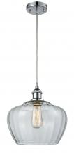  516-1P-PC-G92-L - Fenton - 1 Light - 11 inch - Polished Chrome - Cord hung - Mini Pendant