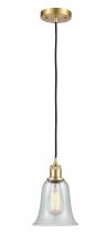  516-1P-SG-G2812 - Hanover - 1 Light - 6 inch - Satin Gold - Cord hung - Mini Pendant