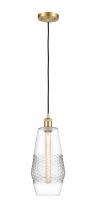  516-1P-SG-G682-7 - Windham - 1 Light - 7 inch - Satin Gold - Cord hung - Mini Pendant