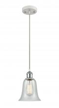  516-1P-WPC-G2812 - Hanover - 1 Light - 6 inch - White Polished Chrome - Cord hung - Mini Pendant