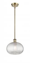  516-1S-AB-G555-10CL - Ithaca - 1 Light - 10 inch - Antique Brass - Mini Pendant