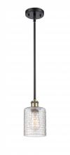  516-1S-BAB-G112C-5CL - Cobbleskill - 1 Light - 5 inch - Black Antique Brass - Mini Pendant