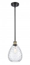  516-1S-BAB-G372 - Waverly - 1 Light - 8 inch - Black Antique Brass - Mini Pendant