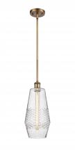  516-1S-BB-G684-7 - Windham - 1 Light - 7 inch - Brushed Brass - Mini Pendant