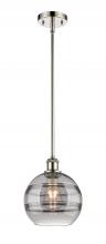  516-1S-PN-G556-8SM - Rochester - 1 Light - 8 inch - Polished Nickel - Mini Pendant